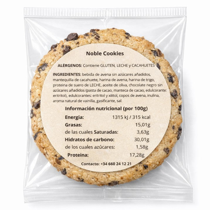 Caja Noble Cookies · 15 Cookies Proteicas Artesanas (45g)